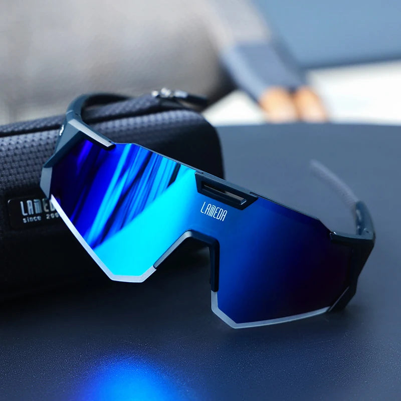 Lameda Outdoor Cycling Glasses Sports Polarized  Road Bike Glasses Mountain Bicycle Sunglasses Cycling Goggles Eyewear Goggles W
