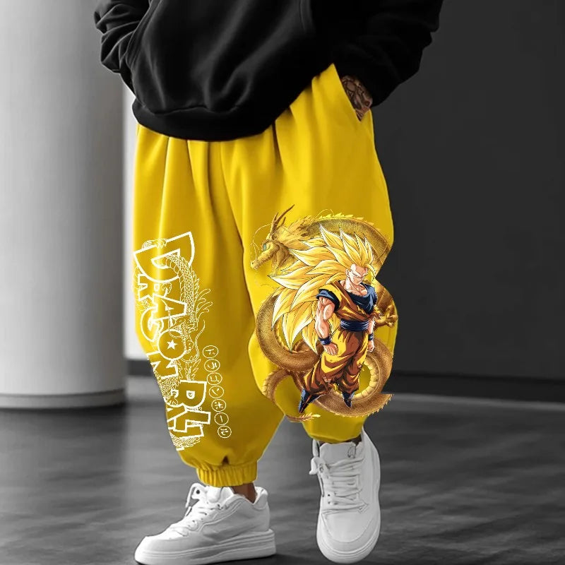 2026 Summer Dragon Ball Men's Outdoor Pants Sportswear Majin Buu Spring Japan Anime Jogger Pants Harajuku Fashion Trousers