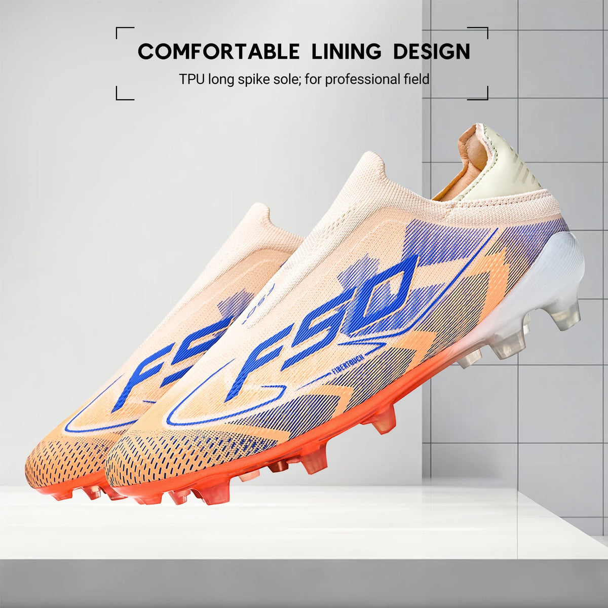 AG/FG Soccer Cleats for Men Women Kids Youth PU Fabric Upper TPU Sole Non-Slip Wear-Resistant for Natural Grass Sports Pitch Training