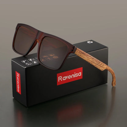 Ravenisa Fashion Vintage Square Frame Sunglasses Men Women Fishing Driving Man Luxury Brand Designer Sun Glasses UV400 Eyewear