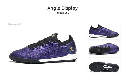 KELME Adult Football Shoes Men's Disease Electric 3.0 Short Spikes MG Professional Match Training Shoes Breathable
