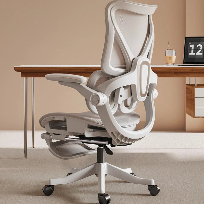 Ergonomic Office Chair with Floating Wing Lumbar Support, Adjustable Height Mesh Computer Chair, Swivel Rolling Office Chair for Home, Gaming & Office