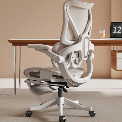 Ergonomic Office Chair with Floating Wing Lumbar Support, Adjustable Height Mesh Computer Chair, Swivel Rolling Office Chair for Home, Gaming & Office