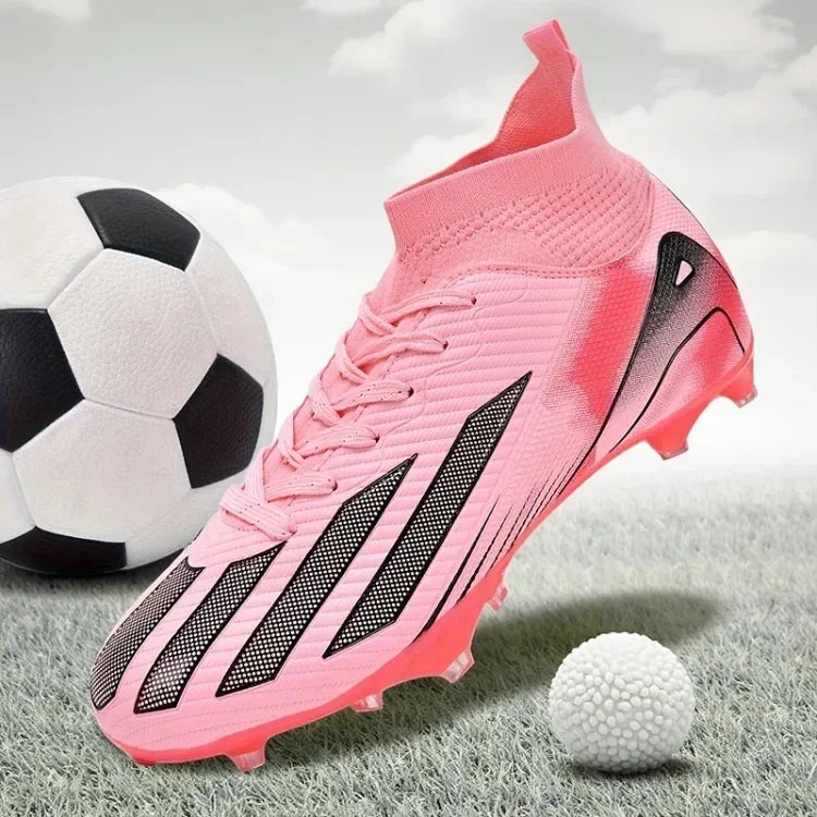 Men New TF Football Boots Sneakers Society Turf Grass Ultralight Male Soccer Shoes Comfortable Ankle Football Shoes Futsal Fast