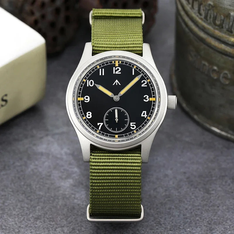 Militado D12 Quartz Watch Men VD78 Movement Domed Sapphire Crystal V2 Clear AR Coating Wristwatch 10Bar Water Resistance Watches