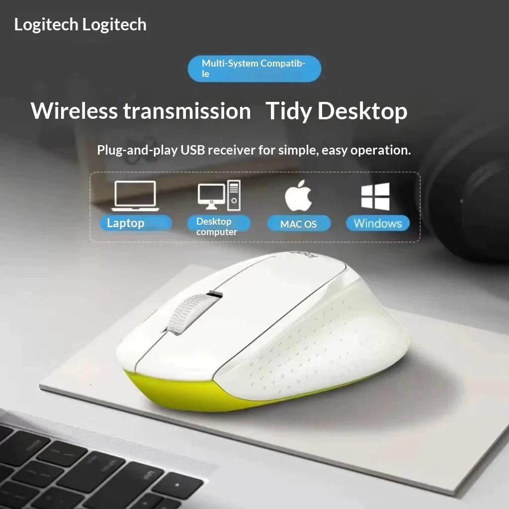 Logitech M330 Professional Office Mouse, Compact, Quiet, Convenient to Carry, Comfortable to Touch, Specifically Designed