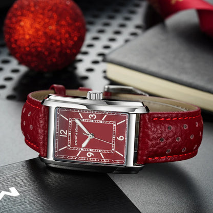 2025 New High Quaity 27MM Specht & Söhne Square Men's Watch Sweep VH31 Movt Steel Reloj Hombre Sapphire Crystal Waterproof