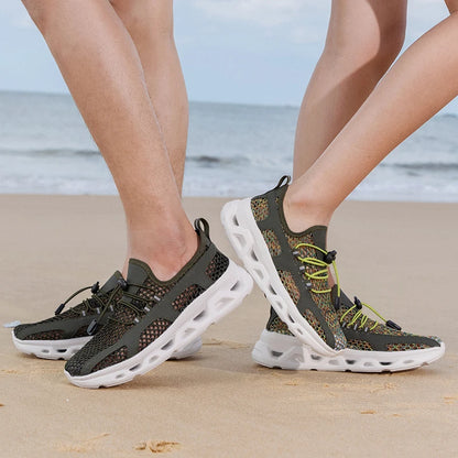 2026 Men Women Quick-Dry Wading Shoes Water Breathable AquaIn Upstream Antiskid Outdoor Sports Wearproof Beach Sneakers 39-46