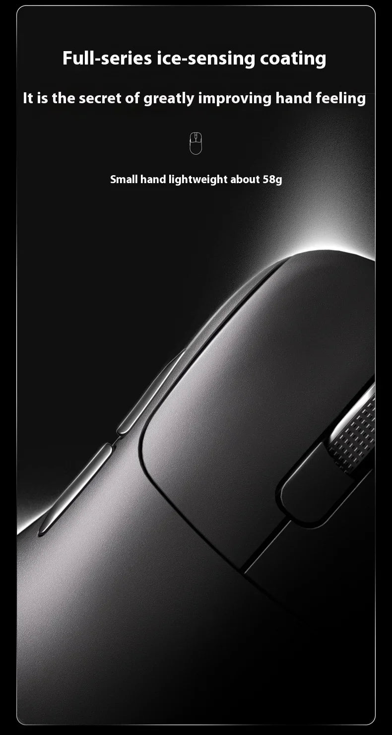 Mouse da gaming AJAZZ AJ179 APEX con dock con schermo a colori, ricarica magnetica, alta frequenza 8000Hz /, tri-mode (PAW3950) per destrimani