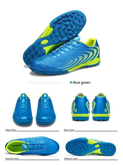 Baasploa Men Professional Soccer Shoes Outdoor Anti-Slip Training Sport Shoes Male Light Leather Football Boots Chuteira Campo