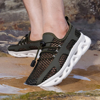 2026 Men Women Quick-Dry Wading Shoes Water Breathable AquaIn Upstream Antiskid Outdoor Sports Wearproof Beach Sneakers 39-46