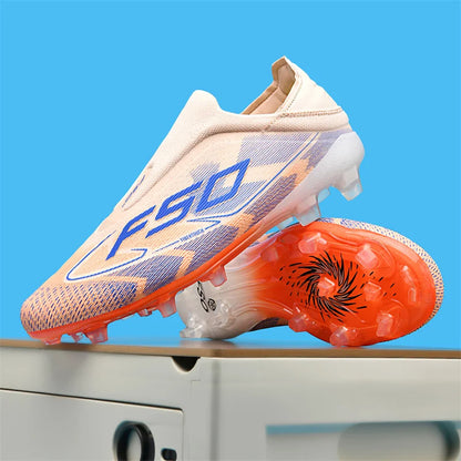 Nové pánské fotbalové boty na trávu pro dospělé, protiskluzové kopačky, ultralehké sportovní sálové boty, FG turf futsal, pohodlné