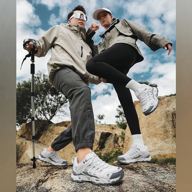 Men Women Hiking Shoes Non-slip Trekking Outdoor Sneakers Sports Shoes Camping Training Jogging Breathable Climbing Trail Shoes