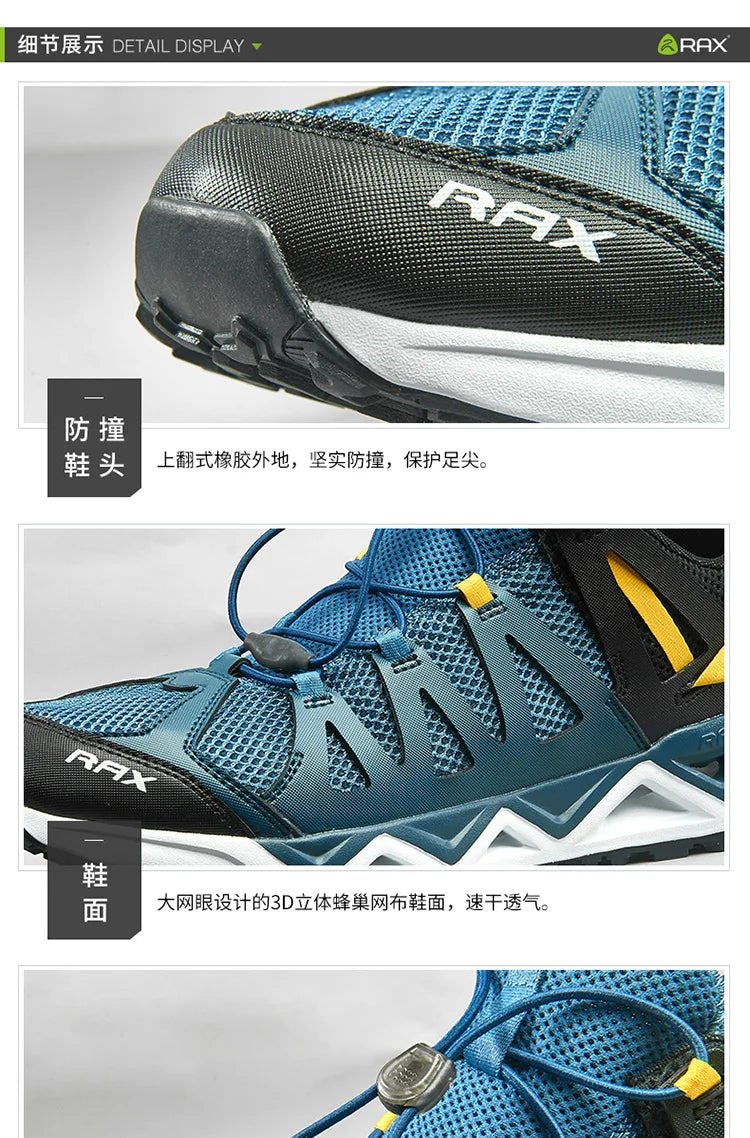 RAX Upstreams Aqua Shoes for Man Outdoor Sports Sneakers for Male Outdoor Summer Beach Sandals Fishing Shoes  Swimming Shoes