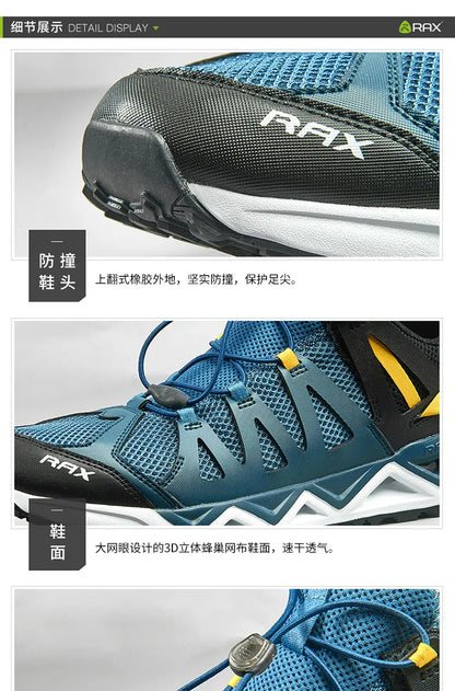 RAX Upstreams Aqua Shoes for Man Outdoor Sports Sneakers for Male Outdoor Summer Beach Sandals Fishing Shoes  Swimming Shoes