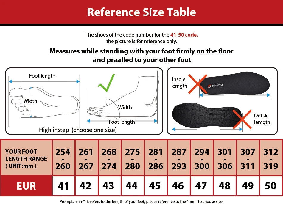 Baasploa Men Running Sneakers Brand Casual Lightweight Designer Mesh Jogging Shoes Male Breathable Lace-Up Sports Walking Shoes