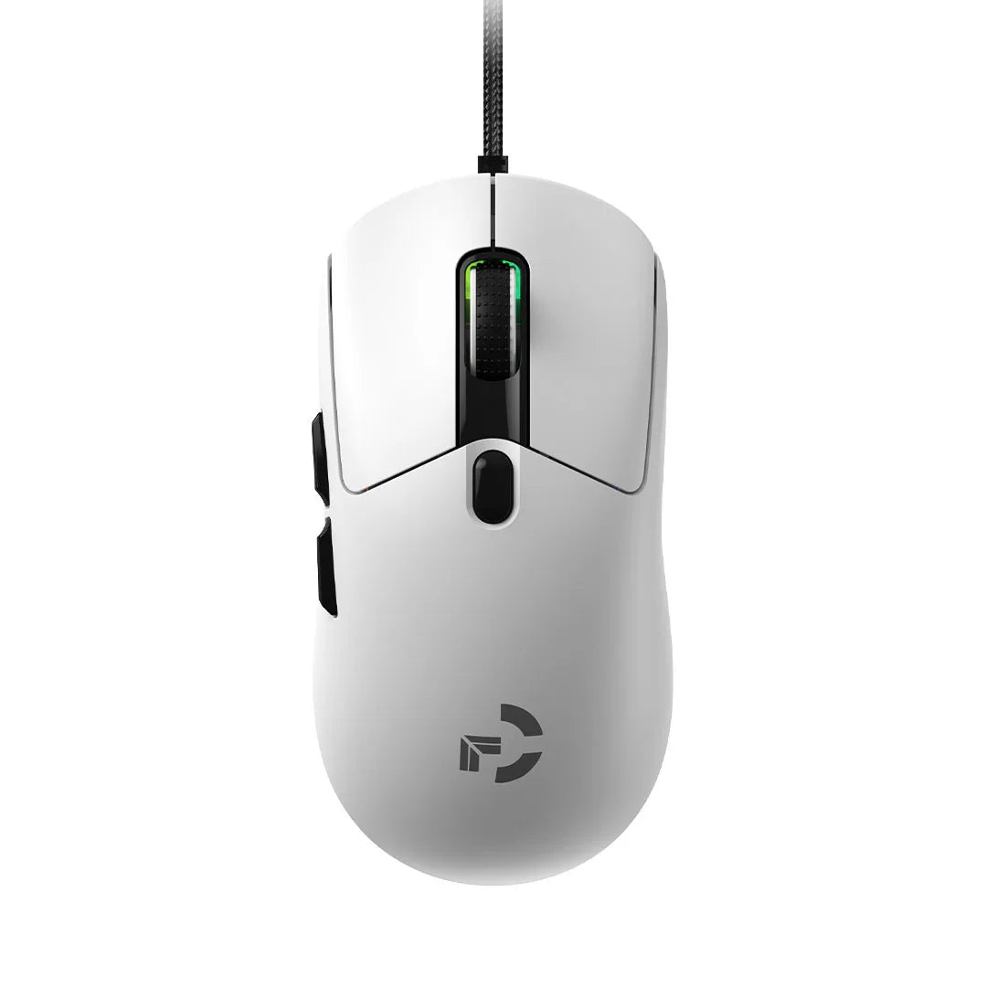 Ratón gaming con cable, 6 niveles de DPI ajustables hasta 12800DPI, chip A825 instantáneo, RGB, programación de macros, diseño ergonómico, ratón universal