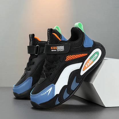 Childrens Tennis Shoes Autumn Sports Boys School Casual Sneakers Lightweight Breathable Leather New Daily Training Running Shoes