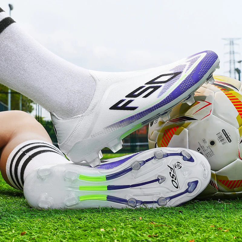 Men Soccer Cleats Professional Football Boots Society Turf Breathable Mesh Youth Soccer Shoes Anti Skid Male Sneakers Chuteira