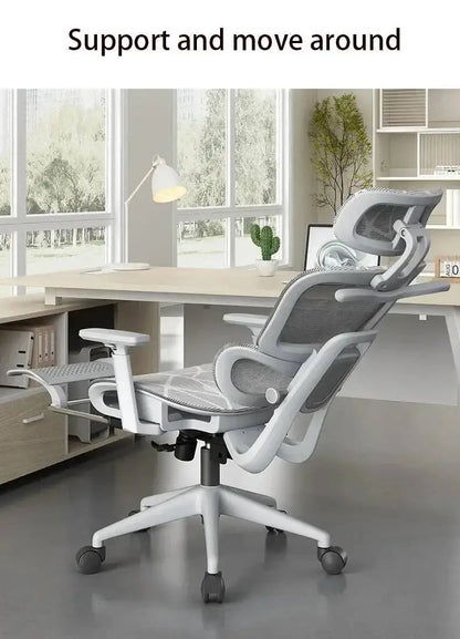 Ergonomic Office Chair with Adjustable Back Support, Mesh Computer Gaming Chair, Lumbar Support Office Chair, Swivel Rolling Desk Chair for Home & Office