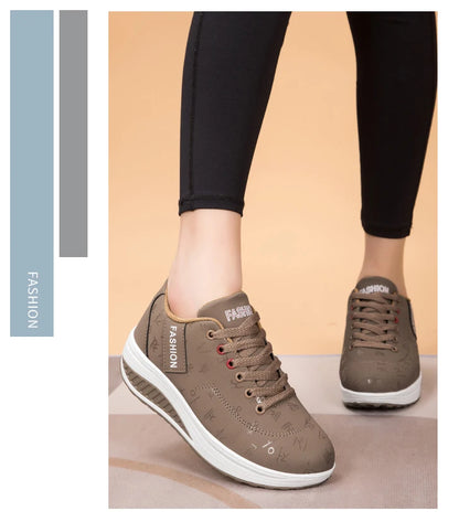 Women Sneakers Fashion Women Vulcanized Shoes High Quality Flats Shoes for Women Walking Platform Plus Size Zapatillas Mujer