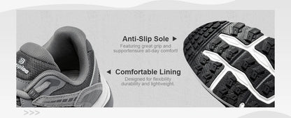 Baasploa New Men Running Shoes Outdoor Casual Lightweight Breathable Sneakers Male Cushioning Non-Slip Vintage Sports Shoes