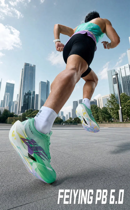 QIAODAN Feiying PB6.0 Carbon Plate Running Shoes Men Professional Marathon Racing Sneakers Lightweight Sports Shoes QDB023263299