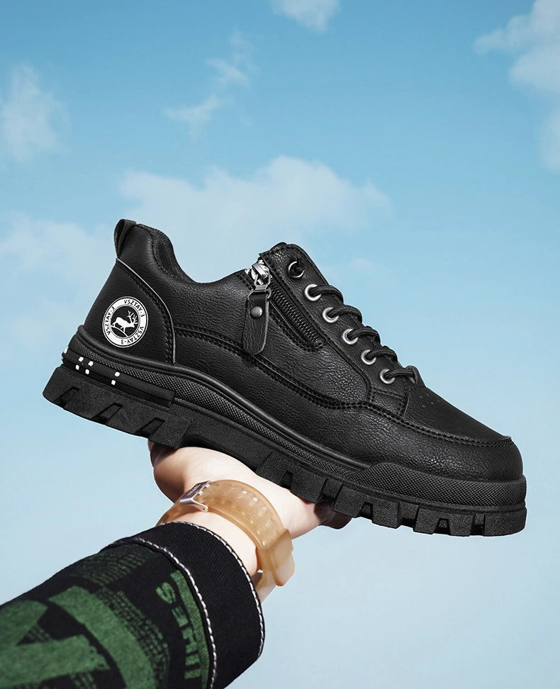 Men's Casual Sports Outdoor Hiking Trendy Fashion Street Comfortable Men's Thick Soled Board Shoes
