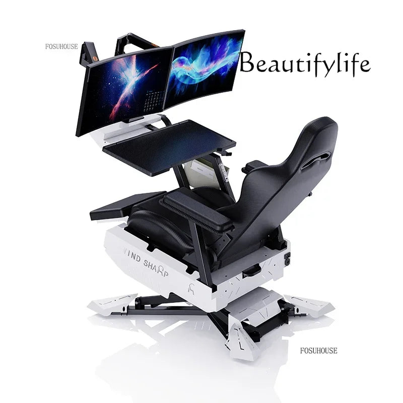 Zero Gravity Gaming Chair Ergonomic Office Chair, Multifunctional Computer Chair with Reclining Cockpit Design, Comfortable Office Gaming Chair