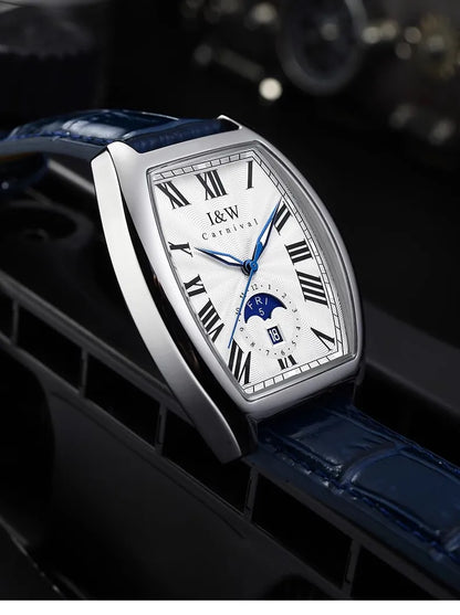 CARNIVAL I&W Mechanical Business Watches for Men Brand Luxury Automatic MIYOTA Movement Wristwatches Waterproof Man Reloj Hombre