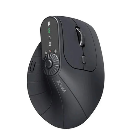 Ergonomic 2.4GHz Wireless BT RGB Mouse Dual Mode Laptop Desktop Office Silent Wireless Vertical Gaming Mouse