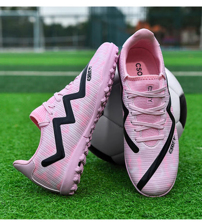 Mens Football Shoes Anti Slip Wear-resistant Grass Contest Training Youth Football Boots Light Five-a-side Soccer Shoes for Man