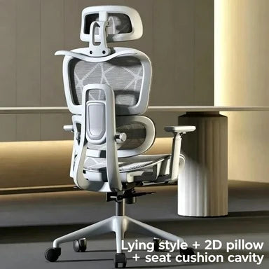 Ergonomic Office Chair Adjustable Recliner Gaming Computer Chair with Lumbar Support, 360° Swivel Wheels, Comfortable Executive Desk Chair