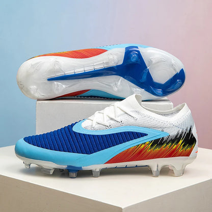 New Men Football Boots Shoes Soccer Match Training Soccer Shoes Non-Slip Cleats Long Spikes FG Ultralight Outdoor Drop Shipping