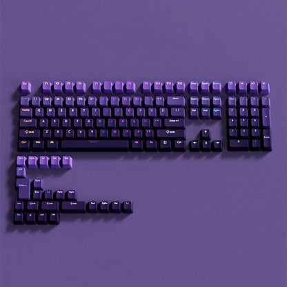 Black Pink Gradient Keycaps For Cherry Mx Switch Mechanical Keyboard OEM Profile PBT Keycap backlit RGB Gamer ISO Layout Key cap