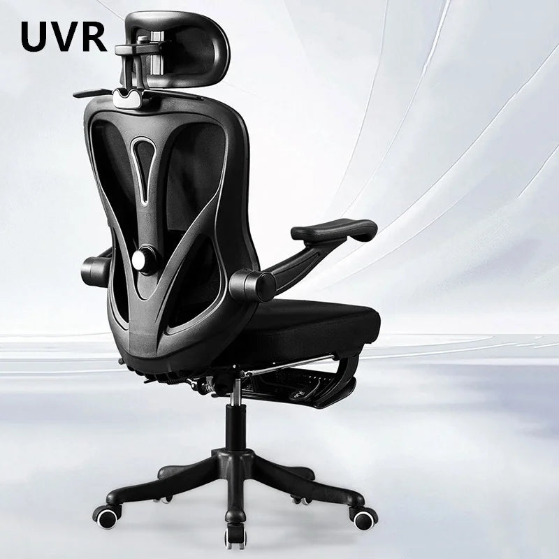 UVR Ergonomic Office Chair with Adjustable Height, Reclining Executive Desk Chair, Comfortable Swivel Boss Chair with Armrests for Home & Work