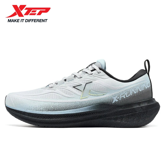 Xtep Running Shoes for Men 2025 Winter Trendy Shock Absorption Cushioning Non-Slip Comfortable Lace-Up Sneakers 875419110045