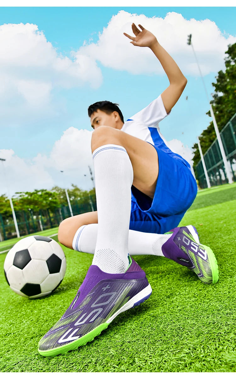 New Men Soccer Shoes Grass Cleats Futsal Comfortable Turf Football Boots Sports Ultralight Fg Non Slip Indoor Adult Non-Slip
