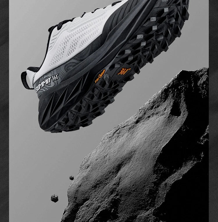 361 Degrees Yushan 3.0 Men Running Shoes Hiking Cushioning Flexible Breathable Non-slip Outdoor Jogging Male Sneakers 672532214