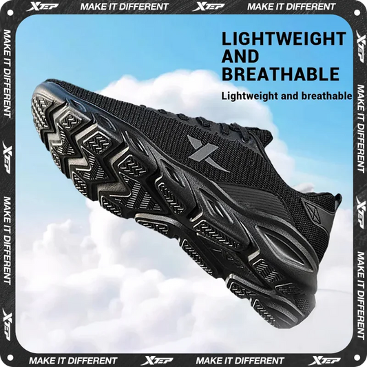 Xtep Running Shoes for Men 2025 Spring Sweat-Absorbing Sports Shoes Wear-Resistant Stability Sporty Sports Sneakers 880119115131