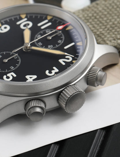 Militado ML1868 Watch - VK61 Quartz Movement 100m Waterproof Watches Men Stainless Steel Chronograph Sapphire Crystal Wristwatch