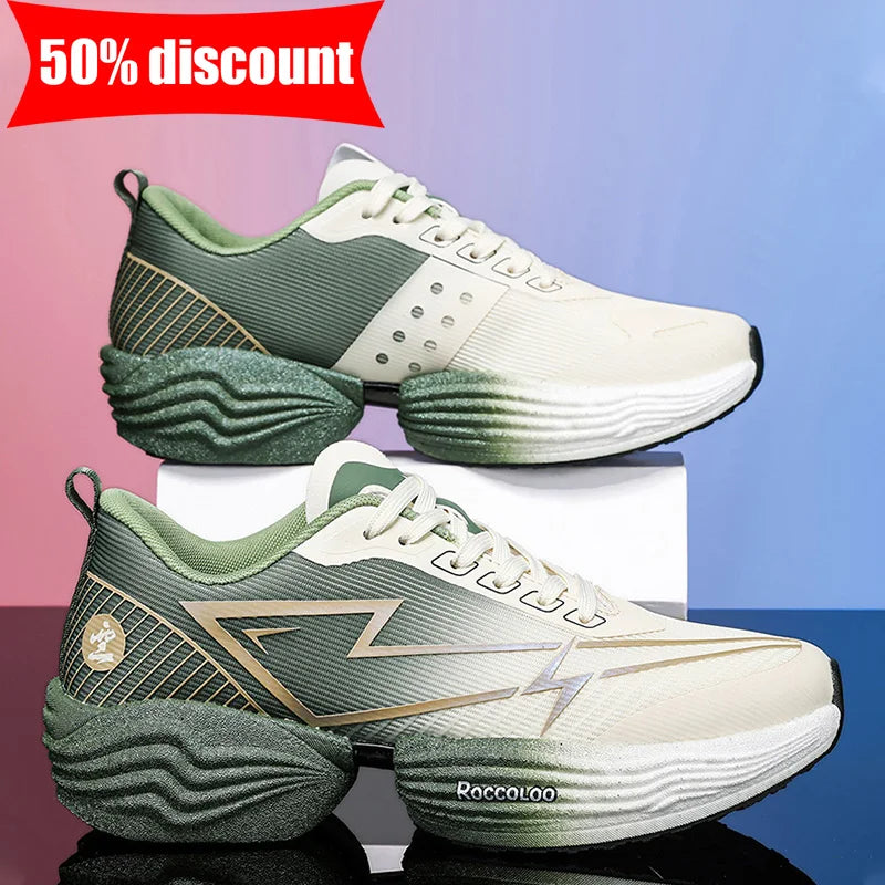 Couple Sports Shoes Professional Marathon Comfortable Jogging Shock-absorbing Training Shoes High Rebound Anti Slip Racing Shoes