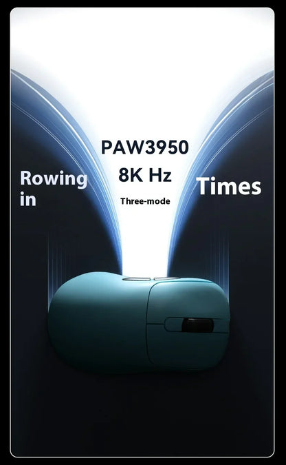 Mouse da gaming AJAZZ AJ179 APEX con dock con schermo a colori, ricarica magnetica, alta frequenza 8000Hz /, tri-mode (PAW3950) per destrimani