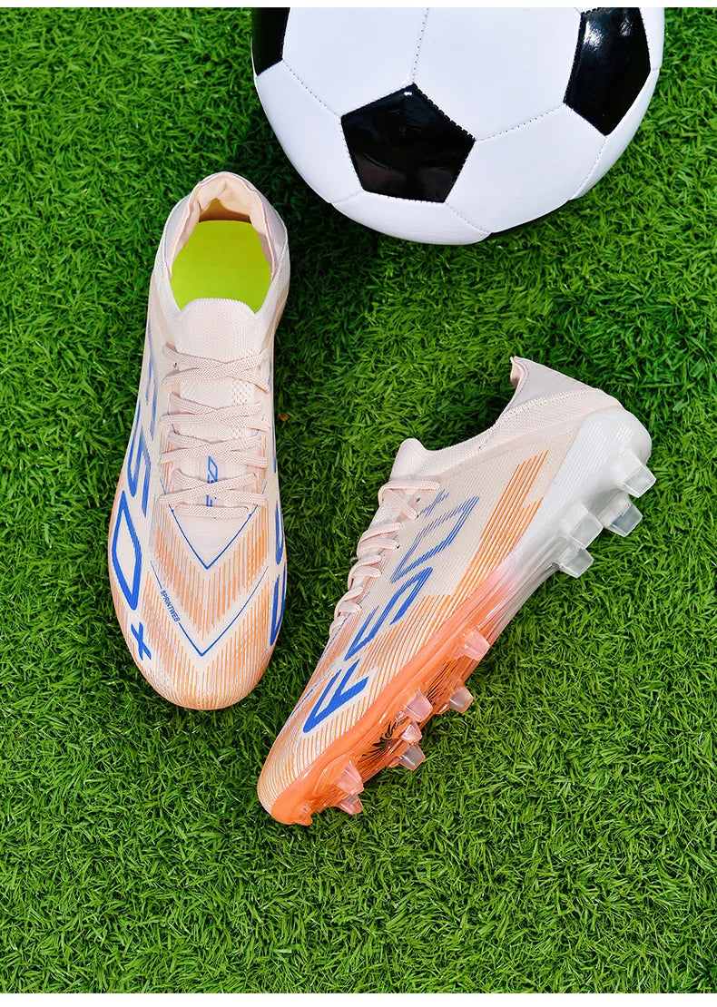 New Men Soccer Shoes High-quality Cleats Football Boots Sneakers Hot-selling Indoor Futsal Non-Slip Match Grass High-top Outdoor