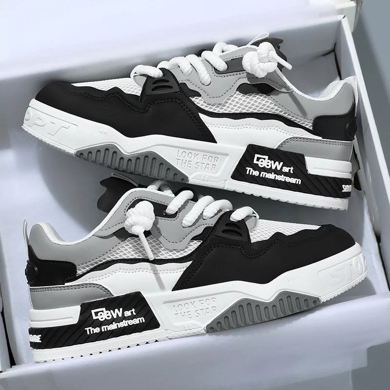 Breathable men's shoes, casual skate shoes, sports shoes, daily fitness training, outdoor hiking, street walking. Unisex, suitab