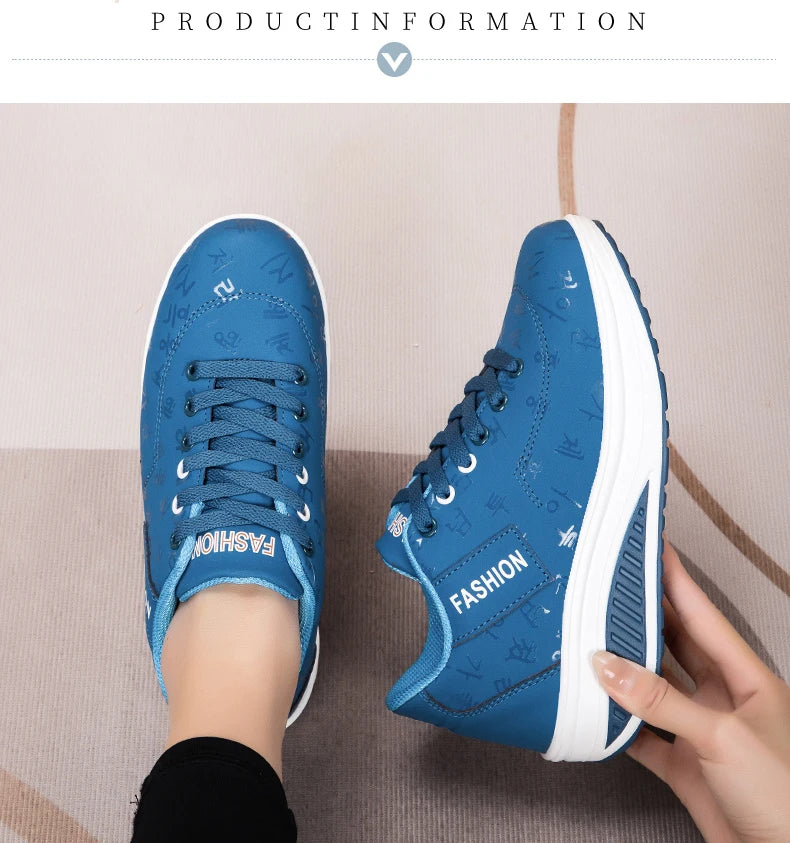 Women Sneakers Fashion Women Vulcanized Shoes High Quality Flats Shoes for Women Walking Platform Plus Size Zapatillas Mujer