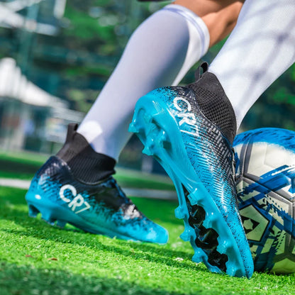 Autumn Hot Selling Shock-absorbing Adult Football Shoes Soft and Stable Sports Shoes Rebound Wrapped Lightweight Nail Shoes