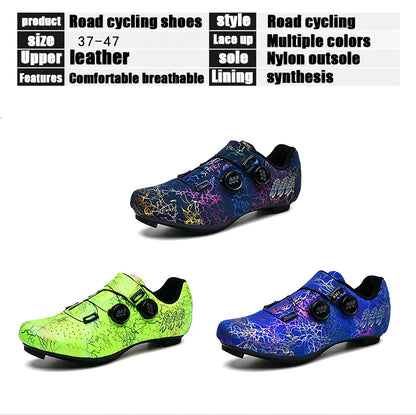 Professional Cycling Shoes Road Bike Men Racing Contest Self-Locking Speed Bicycle Sneakers Women Spd Cleats Cycling Footwear