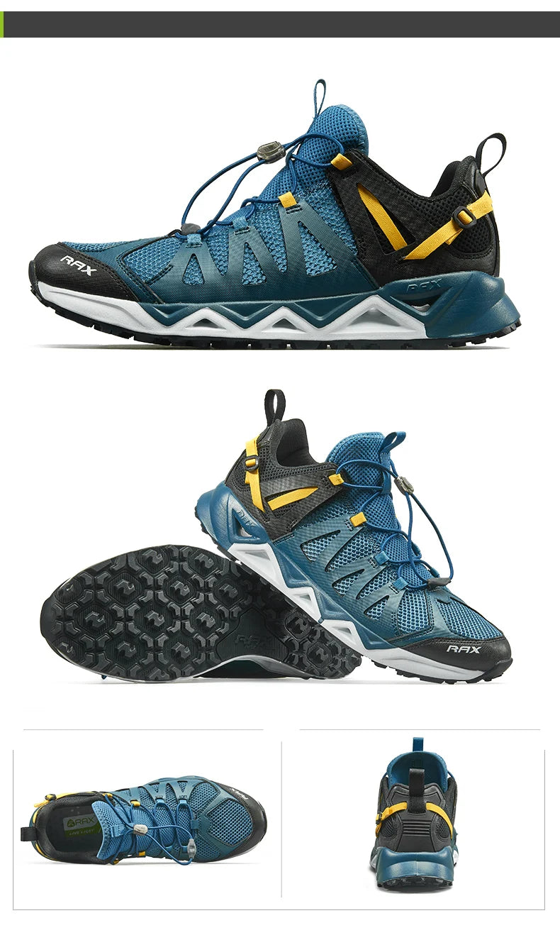 RAX New Men Women Summer Hiking Shoes Breathable Upstream Shoes Trekking Aqua Shoes Outdoor Fishing Camping Sneaker Men