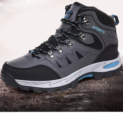 Outdoor Waterproof Hiking Boots Men's Women's Spring And Autumn Hiking Wear-resistant Mountain Sports Boots Hunting Sports Shoes